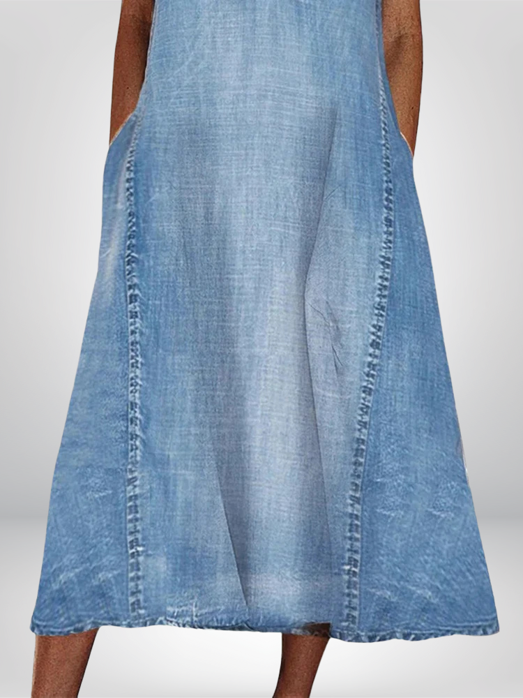 Moa - Bekväm denimklänning