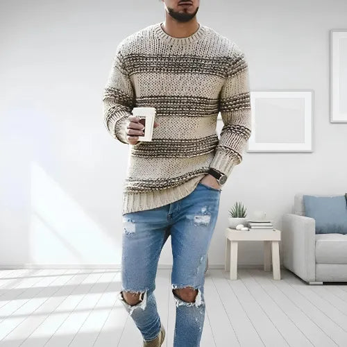 Johan - Elegant stickad tröja för herrar