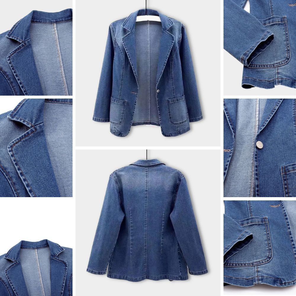 Meja - Stilren denimblazer