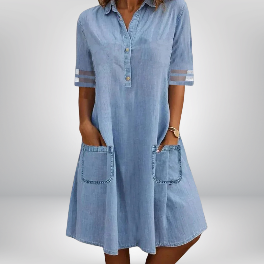 Ylva - Lätt och luftig denimklänning