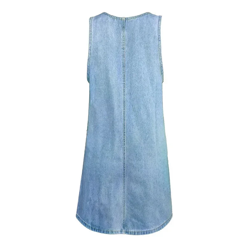 Mandy - Praktisk och lätt jeansklänning