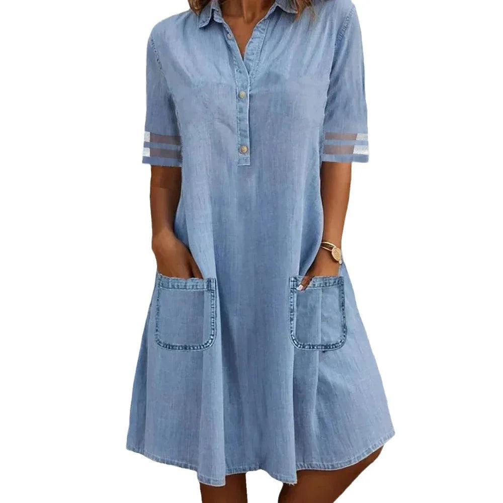 Ylva - Lätt och luftig denimklänning
