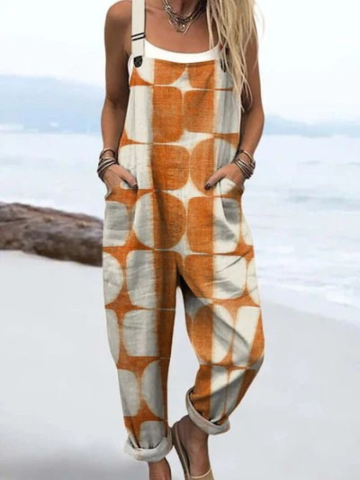 Solea - Avslappnad vintage jumpsuit