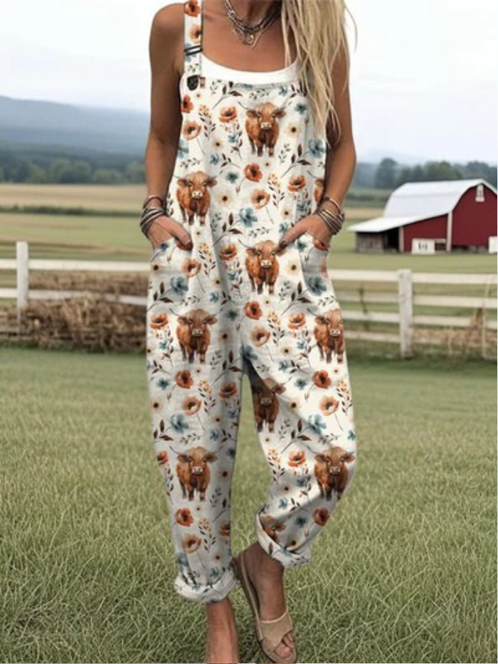 Melany - Vintage Jumpsuit för sommaren
