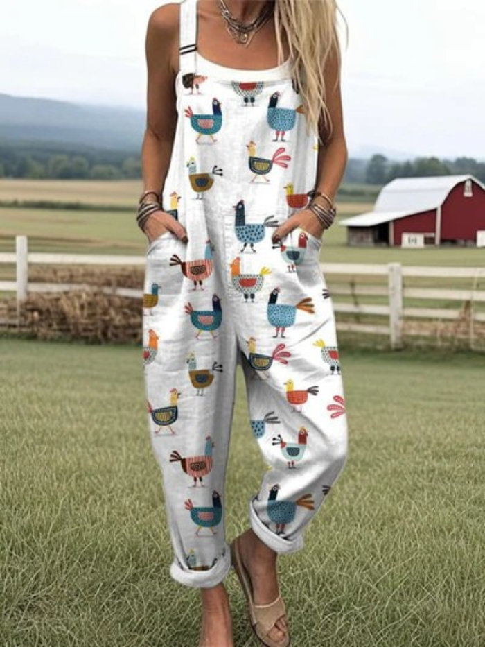 Anita - Luftig sommarjumpsuit i vintagestil