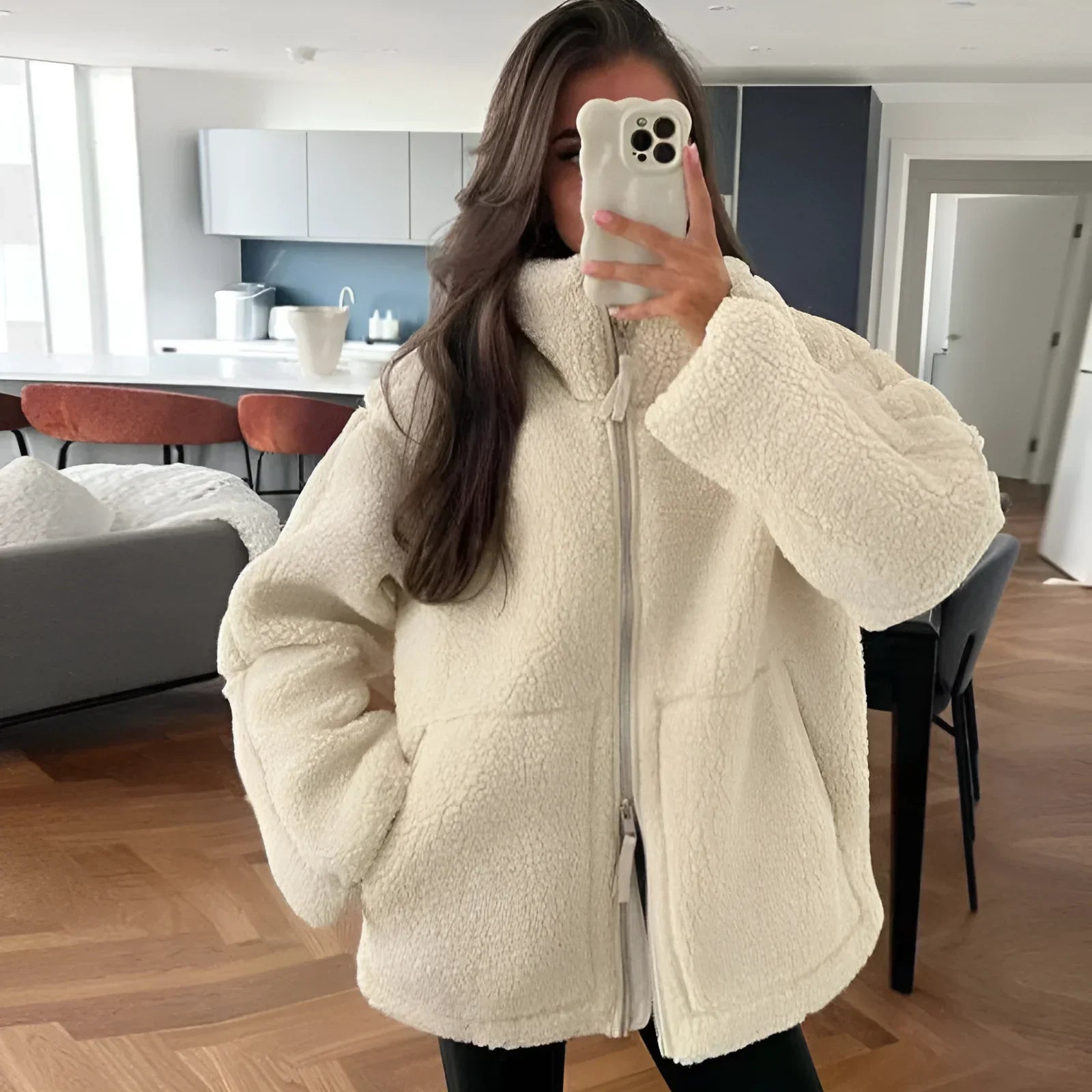 Camila - Teddy fleecejacka