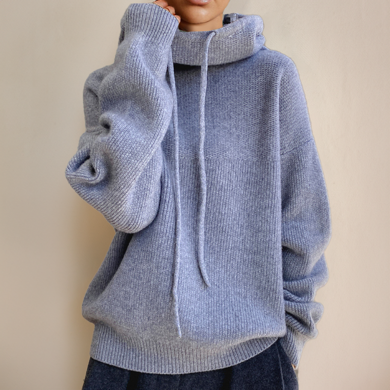 Elina - Stickad hoodie