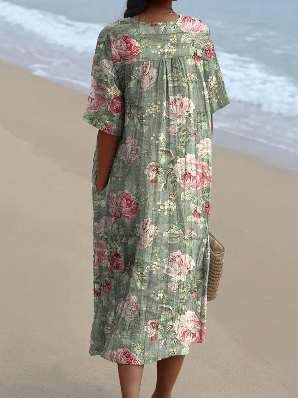 Lina - Vintage Blomklänning