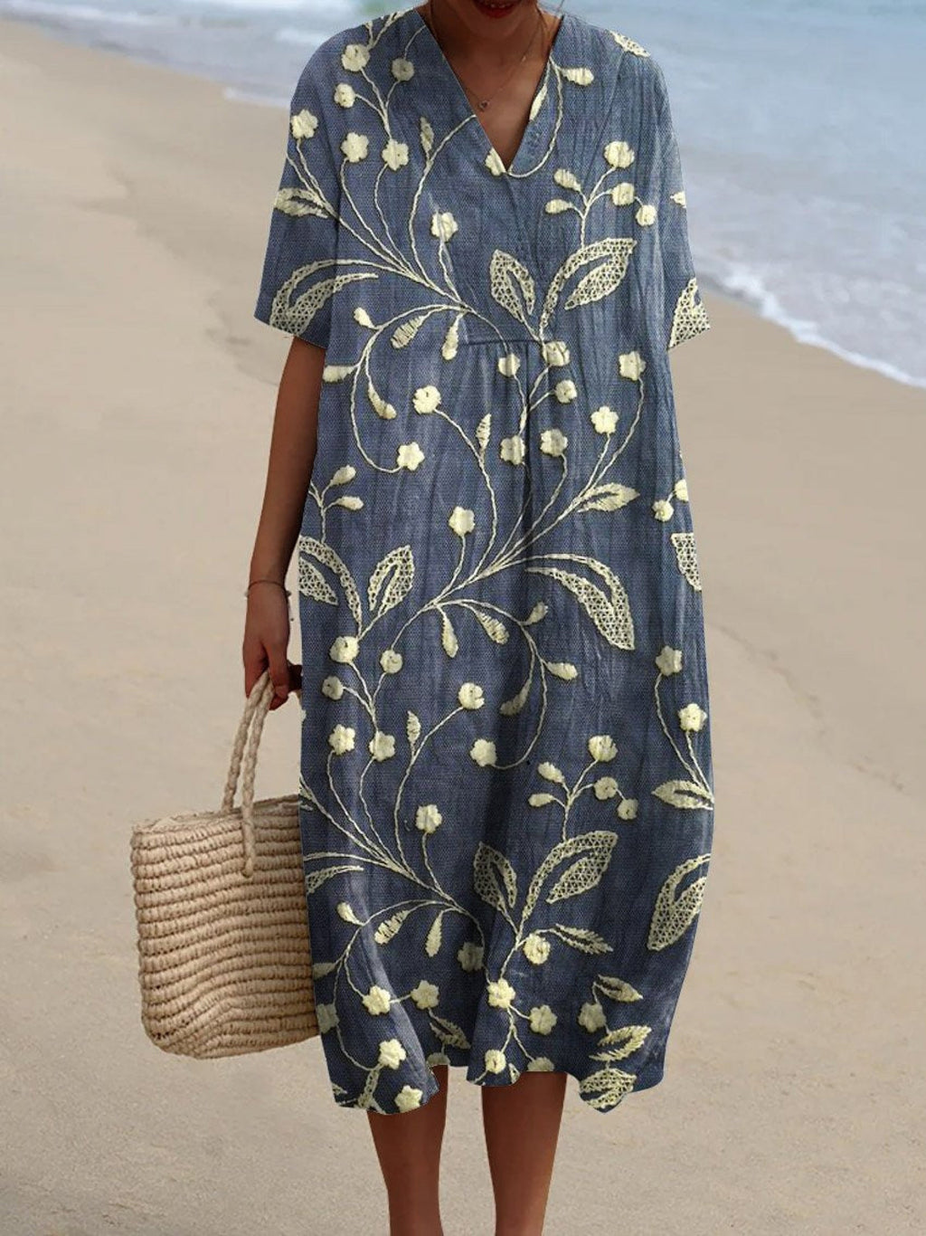 Lieke - Vintageblommor Klänning